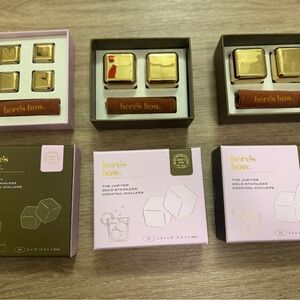 Brand new Gold stainless steel drink chillers